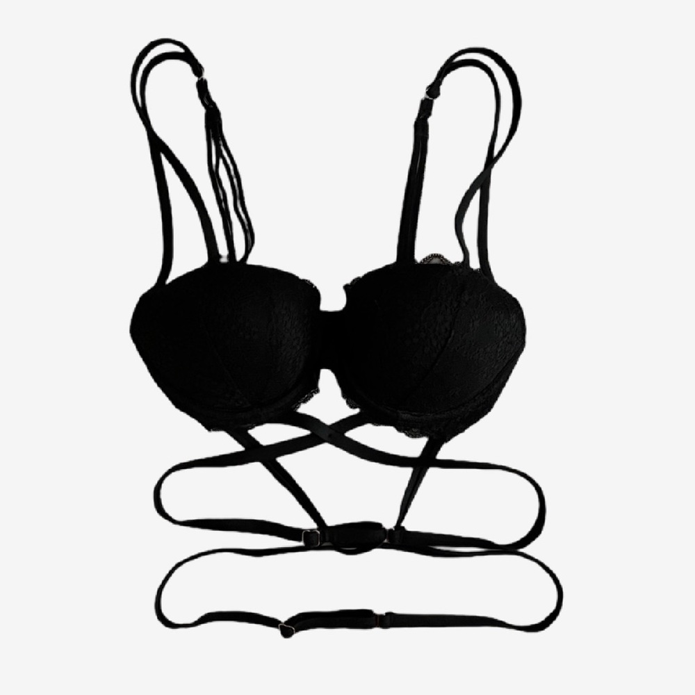 Pink by Victoria’s Secret Limited Edition Date Push Up Bra - Black 32C